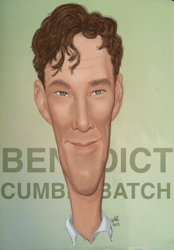 Benedict Cumberbatch caricature
