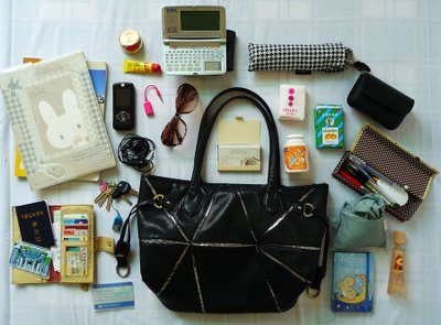 The contents of my bag