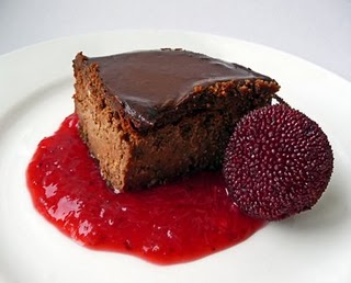 Chocolate Cheesecake and Yangmei berries