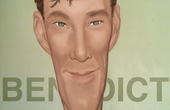 Benedict Cumberbatch caricature