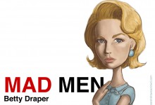 Mad Men caricature: Betty Draper actress January Jones