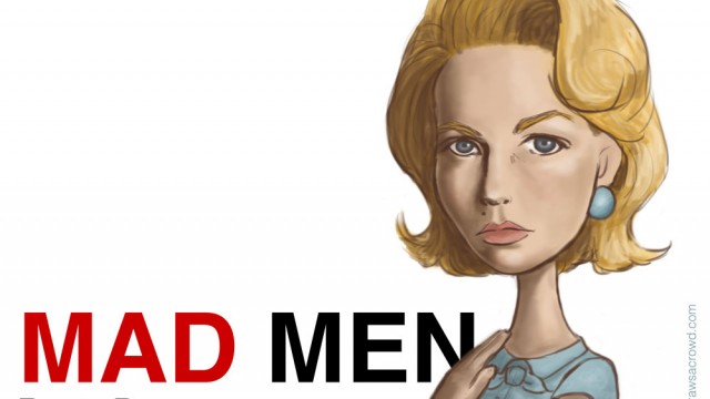 Mad Men caricature: Betty Draper actress January Jones