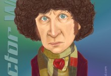 Celebrity Caricature: Tom Baker as the Fourth Doctor Who