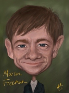 Celebrity caricature: Martin Freeman