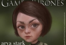 Game of Thrones Arya Stark, played by British actress Maisie Williams